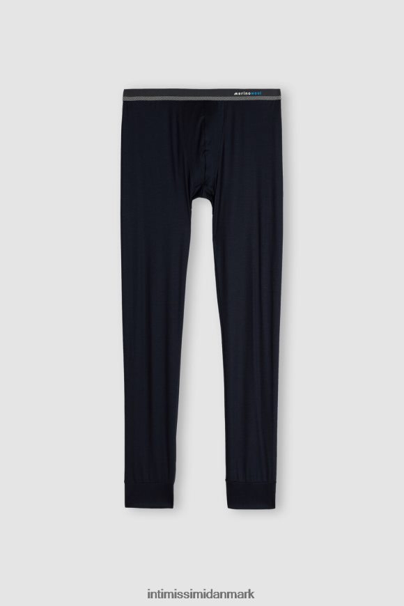 Intimissimi leggings i merinould Mænd 800-midnatsblå beklædning 8DZ4XJ245