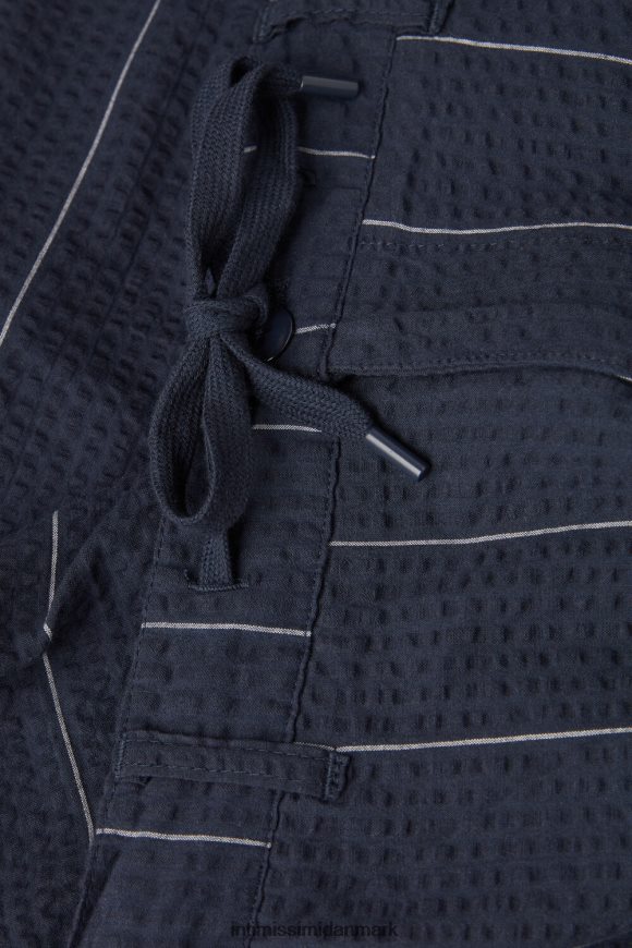 Intimissimi seersucker shorts med snoretræk Mænd 305j-nålestribe blå beklædning 8DZ4XJ174
