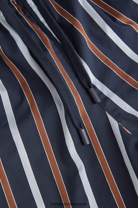 Intimissimi stribede ensfarvede bomuldsbukser i fuld længde Mænd 167j-blå striber beklædning 8DZ4XJ194