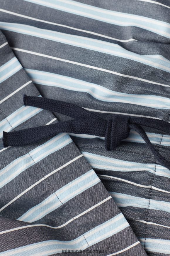 Intimissimi stribede ensfarvede shorts i bomuld Mænd 303j-multi-stribe mørkeblå lyseblå beklædning 8DZ4XJ181