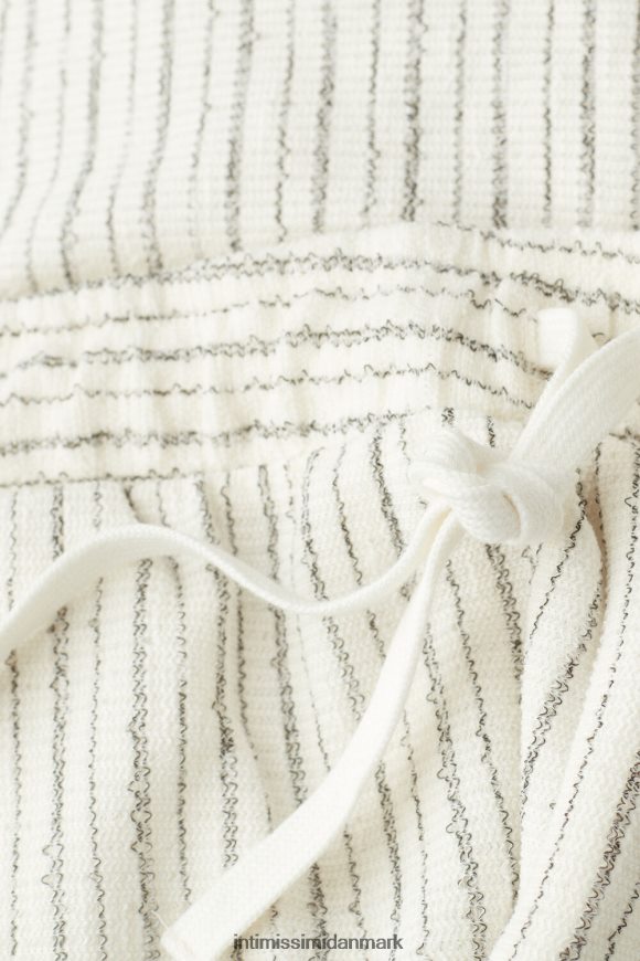 Intimissimi stribede sweatshorts Mænd 300j-grå stribe på hvid beklædning 8DZ4XJ180