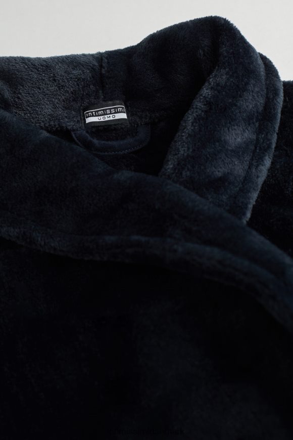 Intimissimi fleece morgenkåbe Mænd 800-midnatsblå beklædning 8DZ4XJ304