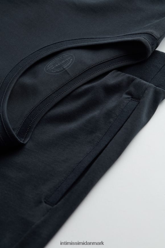 Intimissimi cropped basic supima bomuldspyjamas Mænd 800-midnatsblå beklædning 8DZ4XJ313