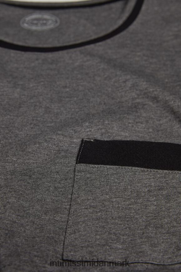 Intimissimi lang basic supima bomuldspyjamas Mænd 5227-koksgrå melange beklædning 8DZ4XJ307