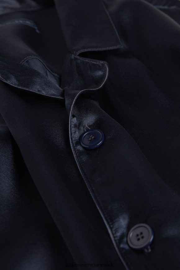 Intimissimi lang silkepyjamas med paspolering Mænd 800-midnatsblå beklædning 8DZ4XJ308