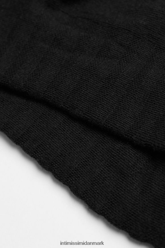 Intimissimi frotté bomuldsstrømper Mænd 019-sort sokker 8DZ4XJ363