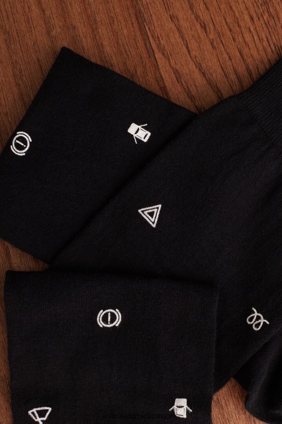 Intimissimi lange mønstrede bomuldsstrømper Mænd 200j-bil advarselslys print sort sokker 8DZ4XJ328