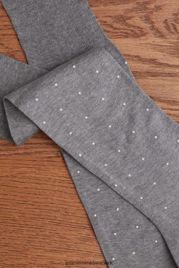 Intimissimi lange sokker i mønstret lisle bomuld Mænd 063j-prik-print koksgrå melange sokker 8DZ4XJ336