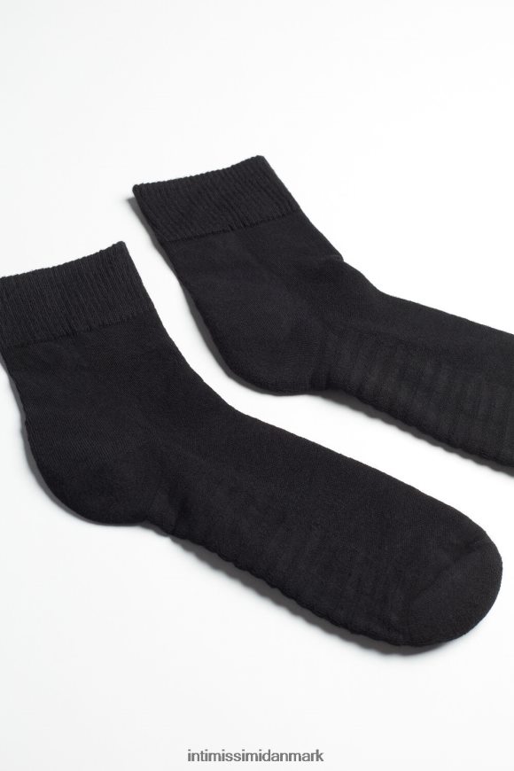 Intimissimi ekstra korte frottéstrømper i bomuld Mænd 019-sort sokker 8DZ4XJ367