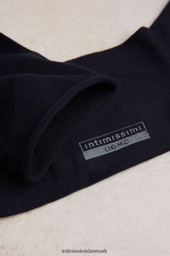 Intimissimi ekstra korte stræk supima bomuldsstrømper Mænd 016-blå sokker 8DZ4XJ346