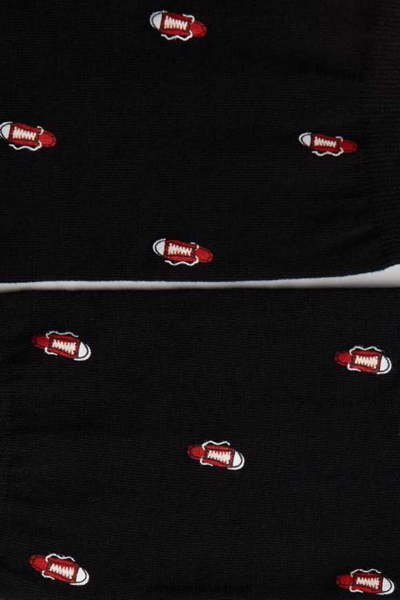 Intimissimi korte mønstrede bomuldsstrømper Mænd 198j-sko-print sort sokker 8DZ4XJ327