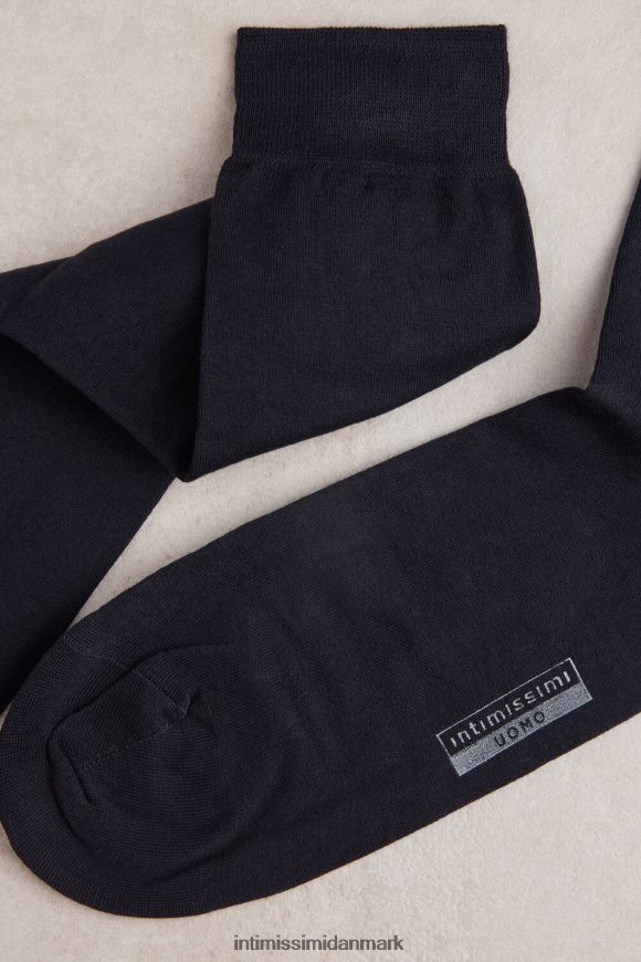 Intimissimi korte stræk supima bomuldsstrømper Mænd 016-blå sokker 8DZ4XJ353