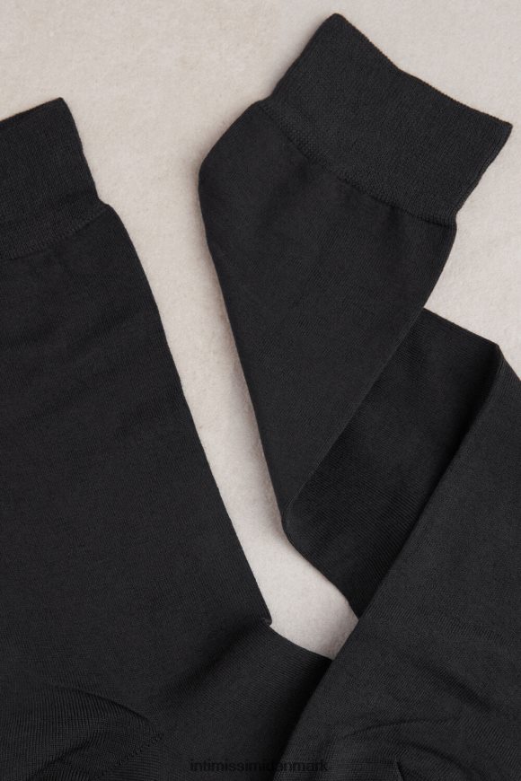 Intimissimi korte stræk supima bomuldsstrømper Mænd 780-koksgrå sokker 8DZ4XJ344