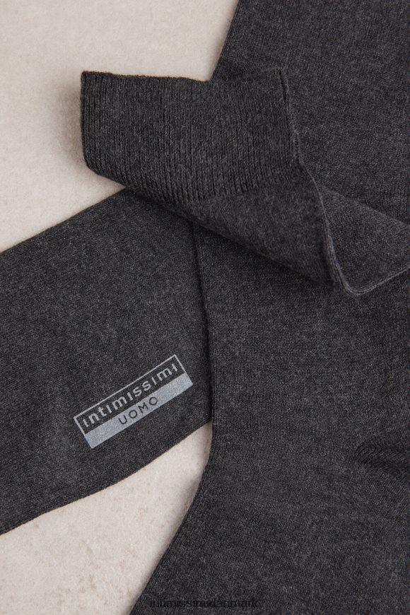 Intimissimi korte varme bomuldsstrømper Mænd 020-antracitgrå blanding sokker 8DZ4XJ375