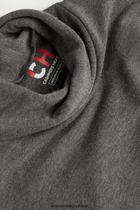 Intimissimi langærmet højhalset modal-cashmir top Mænd 5227-koksgrå melange beklædning 8DZ4XJ217