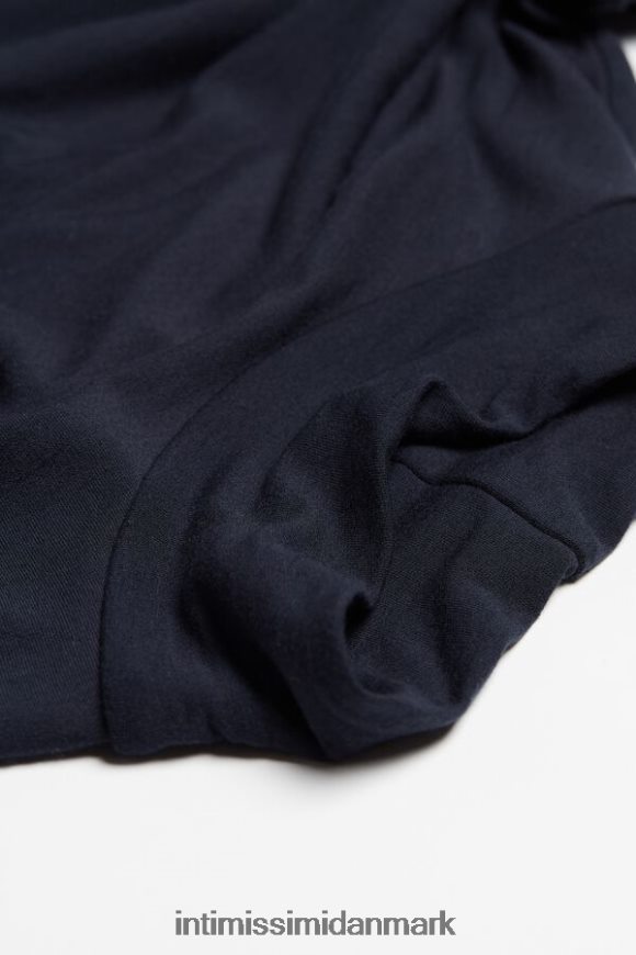 Intimissimi langærmet højhalset modal-cashmir top Mænd 800-midnatsblå beklædning 8DZ4XJ251