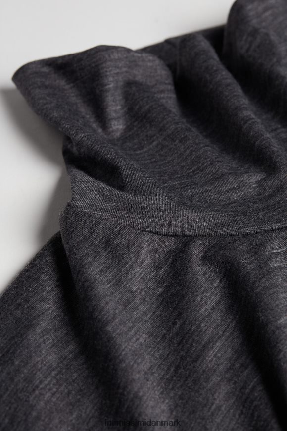 Intimissimi langærmet højhalset top i merinould Mænd 7522-koksgrå blanding beklædning 8DZ4XJ247