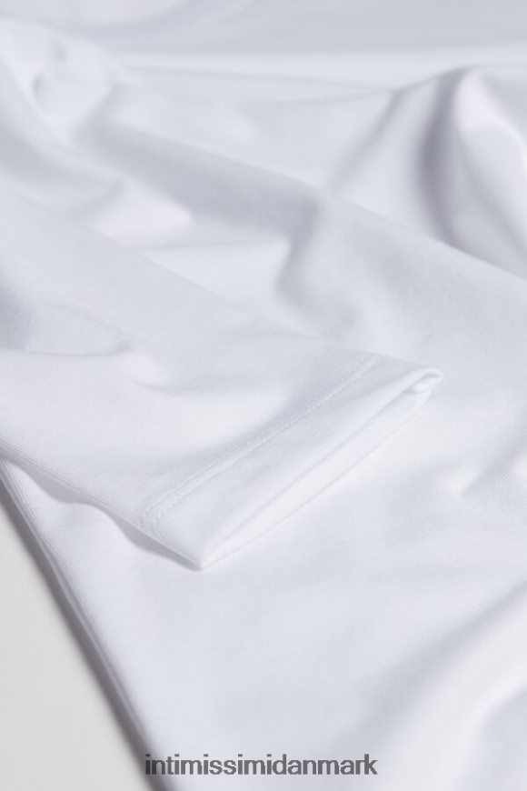 Intimissimi langærmet stretch supima bomuldstop Mænd 001-hvid beklædning 8DZ4XJ278
