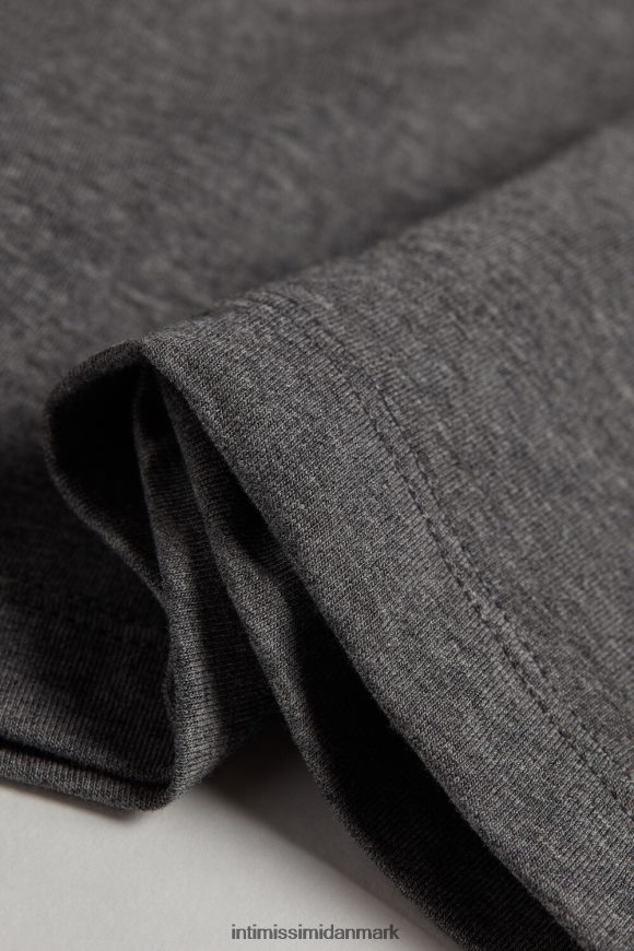 Intimissimi langærmet stretch supima bomuldstop Mænd 5227-koksgrå melange beklædning 8DZ4XJ230