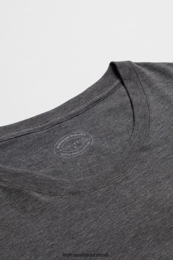 Intimissimi langærmet supima bomuldstop Mænd 5227-koksgrå melange beklædning 8DZ4XJ229