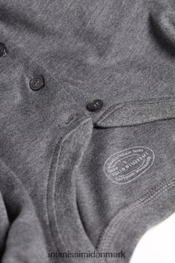 Intimissimi langærmet top i supima interlock Mænd 5227-koksgrå melange beklædning 8DZ4XJ258