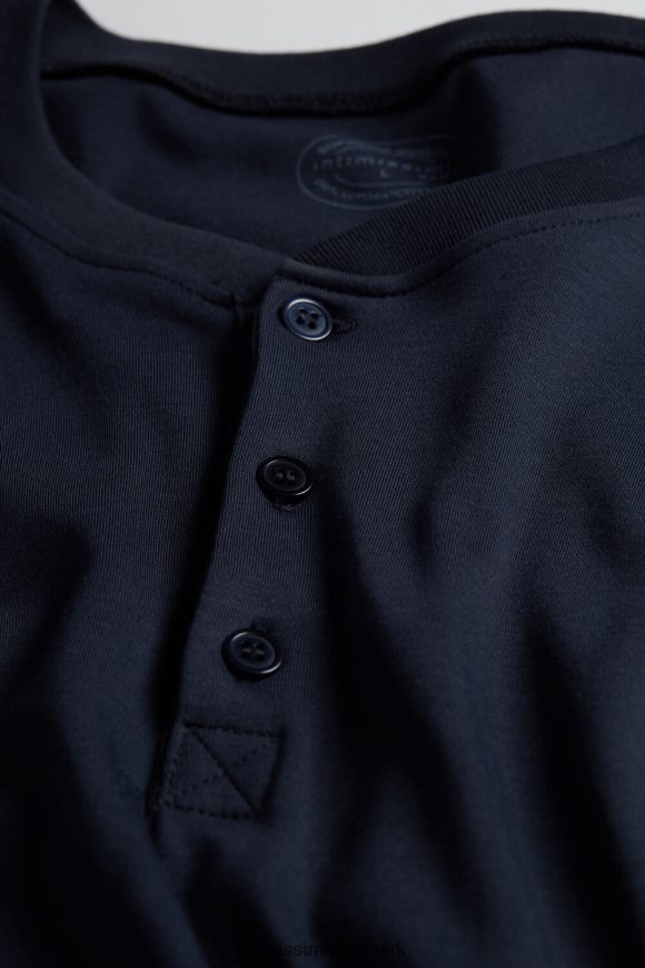 Intimissimi langærmet top i supima interlock Mænd 800-midnatsblå beklædning 8DZ4XJ257