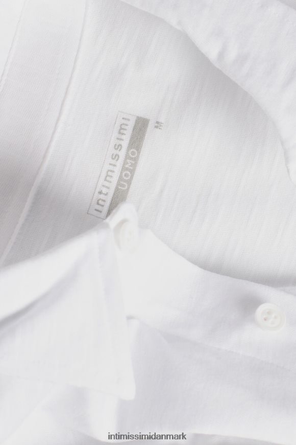 Intimissimi langærmet slub bomuldsskjorte Mænd 001-hvid beklædning 8DZ4XJ214