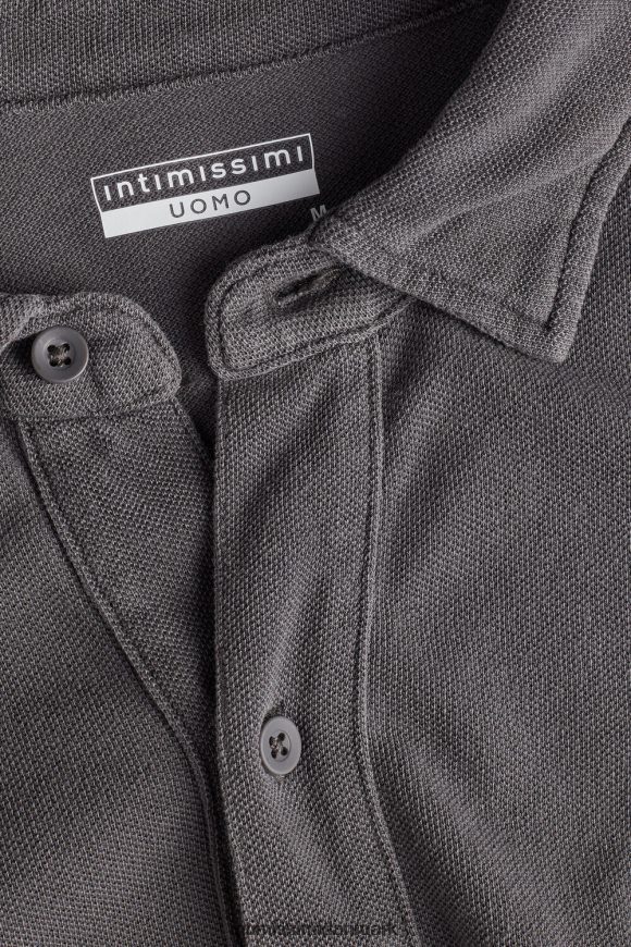 Intimissimi vasket kollektion pique-skjorte i bomuld Mænd 042j-vasket grå beklædning 8DZ4XJ205