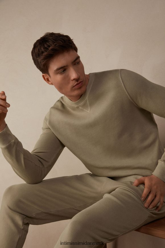 Intimissimi vasket kollektion sweatshirt med rund hals Mænd 166j-sandfarvet beige beklædning 8DZ4XJ189