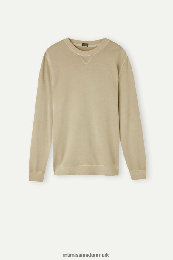 Intimissimi vasket kollektion sweatshirt med rund hals Mænd 166j-sandfarvet beige beklædning 8DZ4XJ189