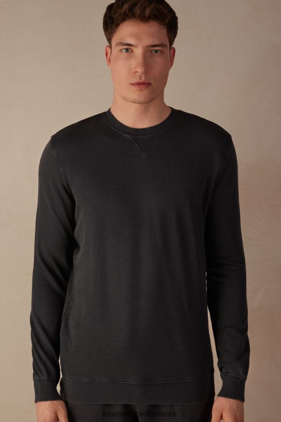 Intimissimi vasket kollektion sweatshirt med rund hals Mænd 762i-grå beklædning 8DZ4XJ186