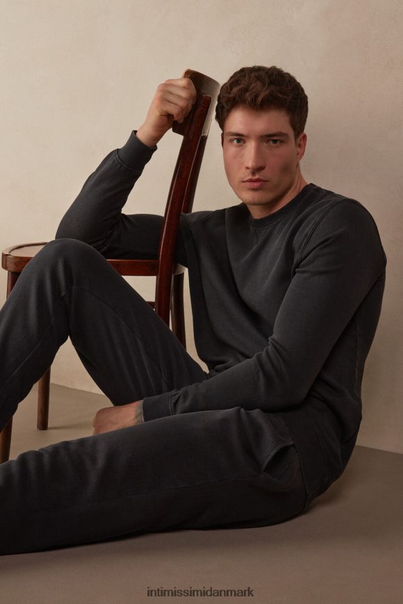 Intimissimi vasket kollektion sweatshirt med rund hals Mænd 762i-grå beklædning 8DZ4XJ186