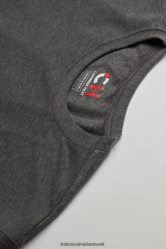 Intimissimi kortærmet modal-cashmir top Mænd 5227-koksgrå melange beklædning 8DZ4XJ216