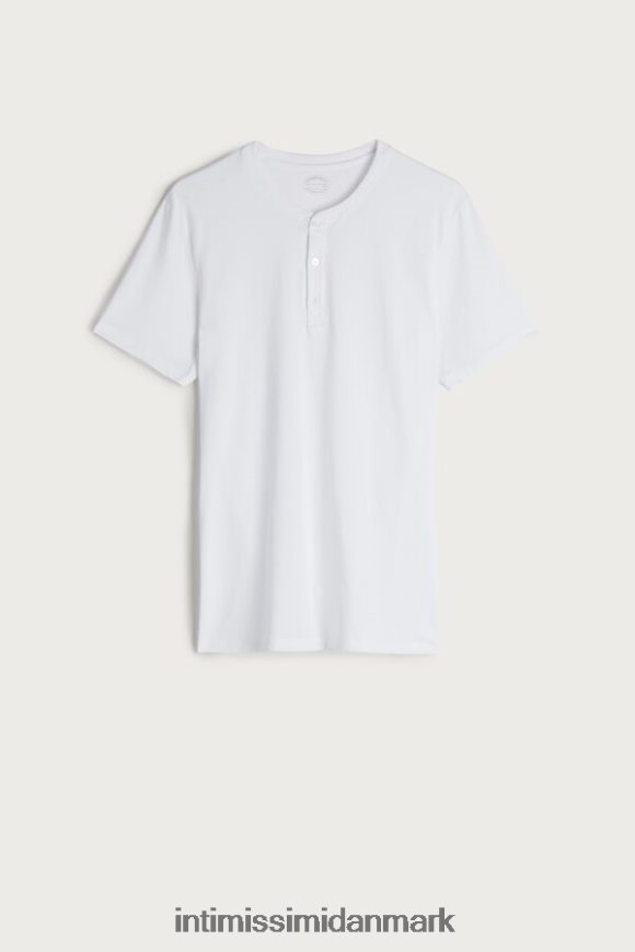 Intimissimi kortærmet supima bomuldsskjorte Mænd 001-hvid beklædning 8DZ4XJ234