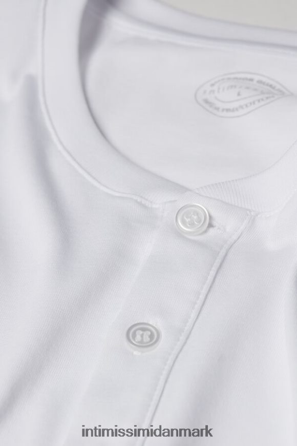 Intimissimi kortærmet supima bomuldsskjorte Mænd 001-hvid beklædning 8DZ4XJ234