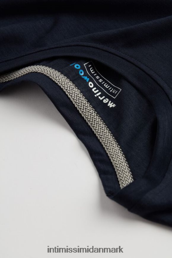 Intimissimi kortærmet t-shirt i stretch-merinould Mænd 800-midnatsblå beklædning 8DZ4XJ276
