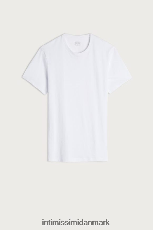 Intimissimi kortærmet t-shirt med rund hals i supima bomuld Mænd 001-hvid beklædning 8DZ4XJ320