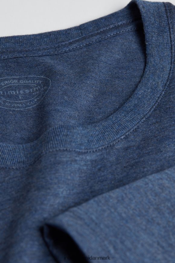 Intimissimi kortærmet t-shirt med rund hals i supima bomuld Mænd 5210-denim blå blanding beklædning 8DZ4XJ317