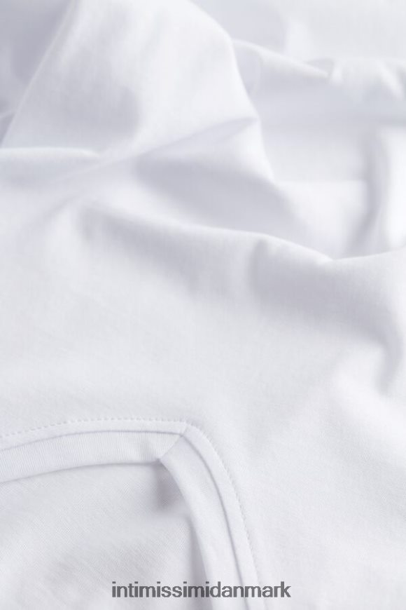Intimissimi kortærmet v-hals t-shirt i ekstra fin supima bomuld Mænd 001-hvid beklædning 8DZ4XJ291