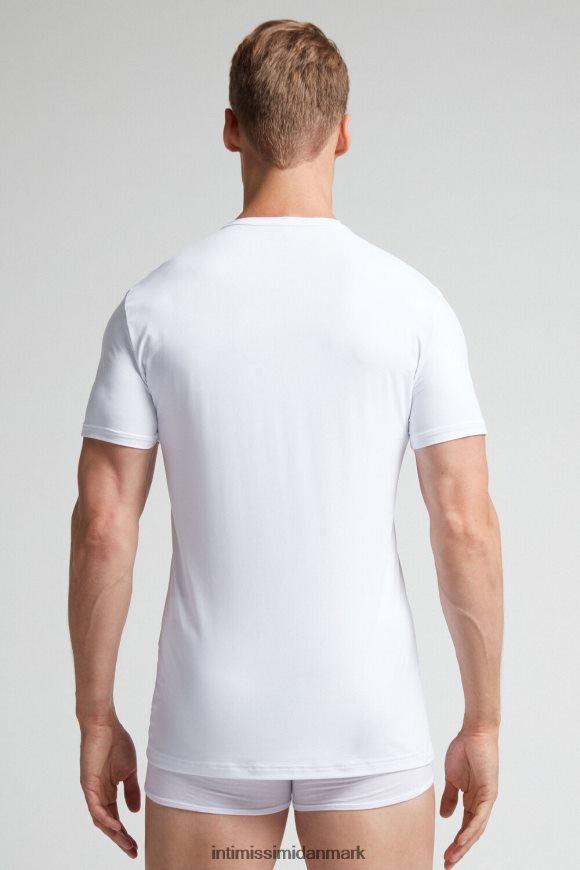 Intimissimi mikrofiber t-shirt Mænd 001-hvid beklædning 8DZ4XJ455