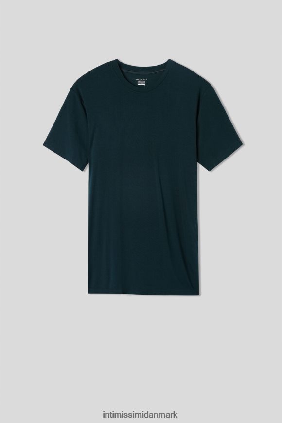 Intimissimi modal og silke t-shirt Mænd 132j-mørkegrøn beklædning 8DZ4XJ152