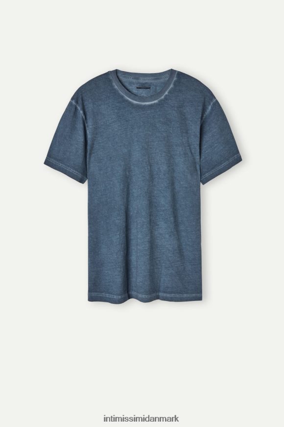 Intimissimi olievasket kortærmet bomuldstop Mænd 857i-mørkeblå beklædning 8DZ4XJ212