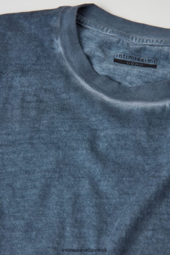 Intimissimi olievasket kortærmet bomuldstop Mænd 857i-mørkeblå beklædning 8DZ4XJ212