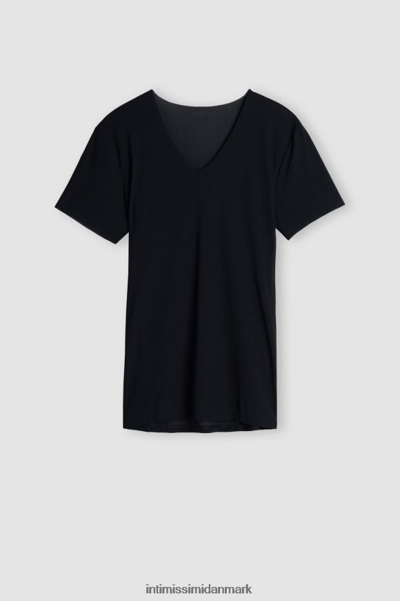 Intimissimi raw-edge micromesh top Mænd 019-sort beklædning 8DZ4XJ265