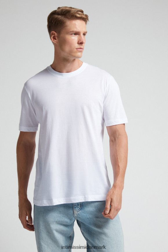 Intimissimi regular fit ekstra fin supima bomulds t-shirt Mænd 001-hvid beklædning 8DZ4XJ182