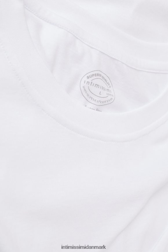 Intimissimi regular fit ekstra fin supima bomulds t-shirt Mænd 001-hvid beklædning 8DZ4XJ182