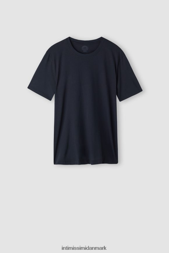 Intimissimi regular fit ekstra fin supima bomulds t-shirt Mænd 800-midnatsblå beklædning 8DZ4XJ183