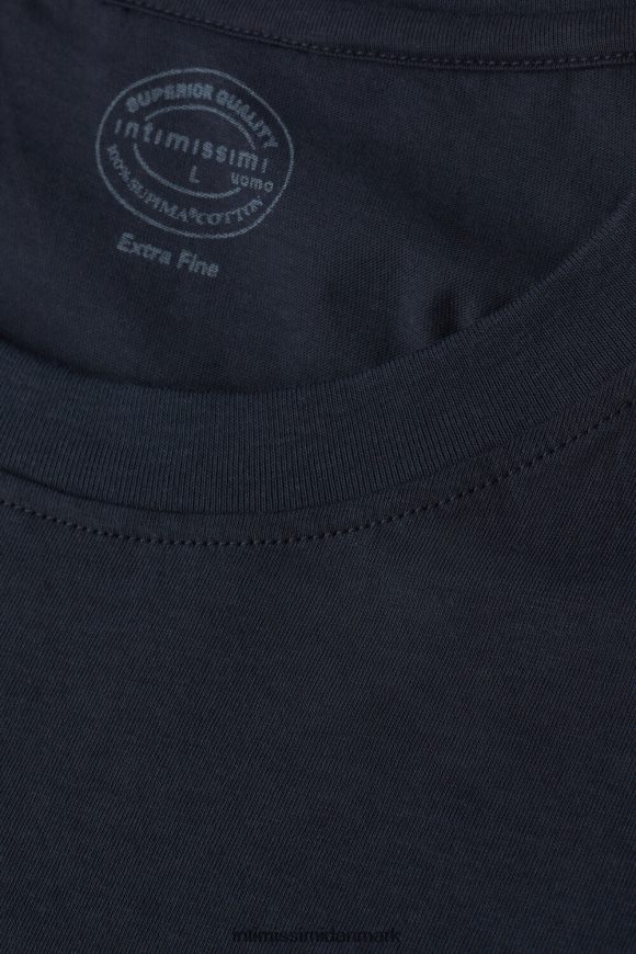 Intimissimi regular fit ekstra fin supima bomulds t-shirt Mænd 800-midnatsblå beklædning 8DZ4XJ183