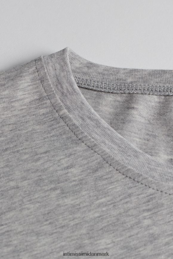 Intimissimi t-shirt i stræk supima bomuld Mænd 031-lysegrå melange beklædning 8DZ4XJ283