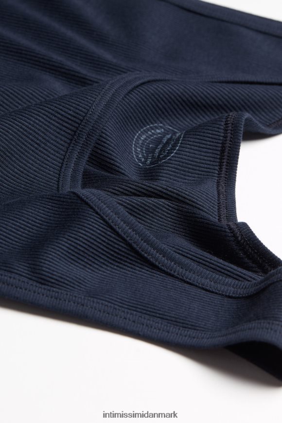 Intimissimi ribbet top i bomuld i supima Mænd 800-midnatsblå beklædning 8DZ4XJ241